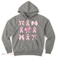 Breast Cancer Awareness Bow Ribbon Hoodie thumb 0