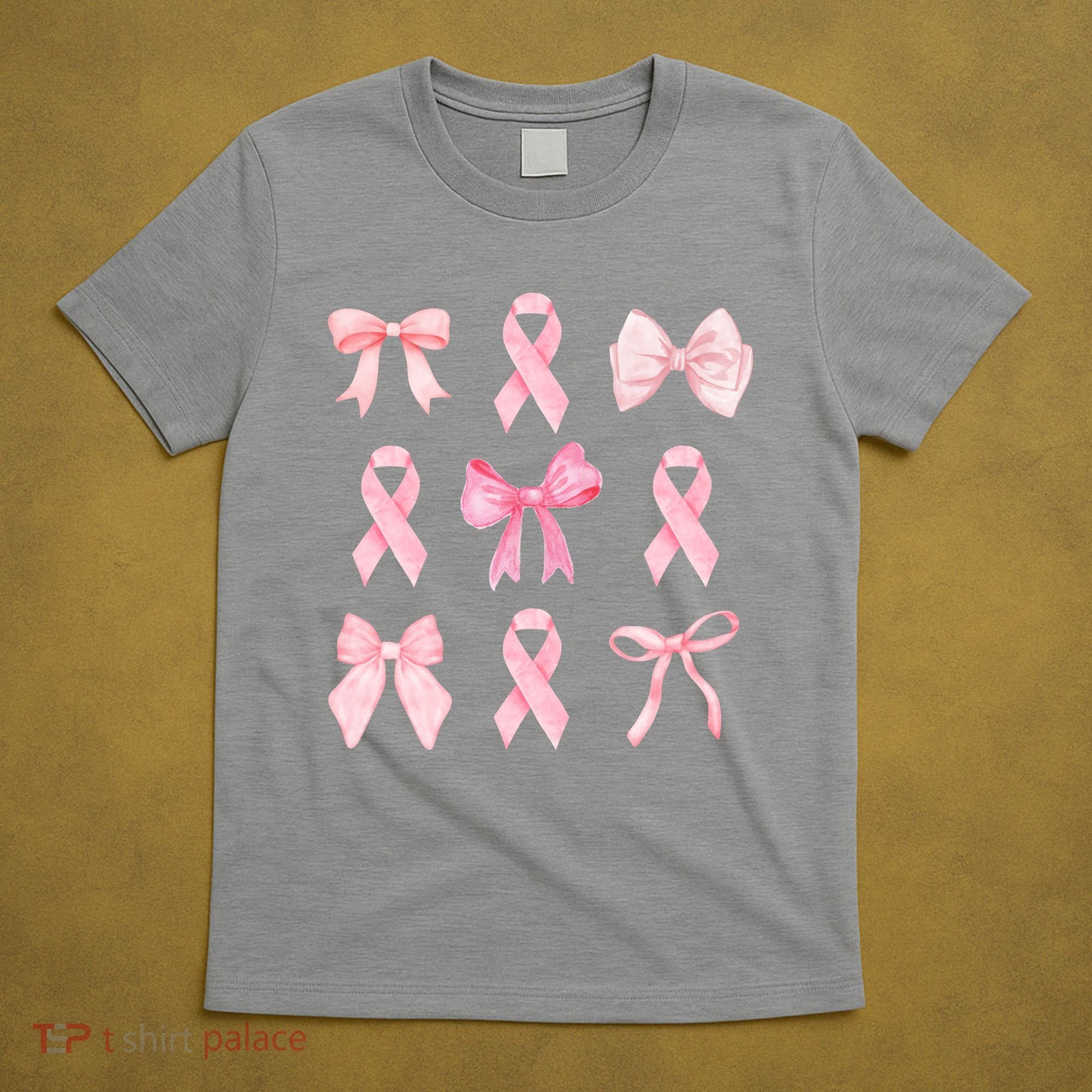 Breast Cancer Awareness Bow Ribbon T-Shirt