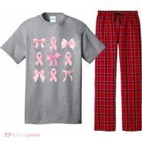 Breast Cancer Awareness Bow Ribbon Pajama Set thumb 0