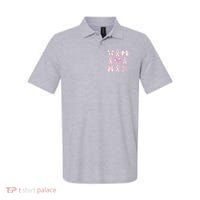 Breast Cancer Awareness Bow Ribbon Polo thumb 0