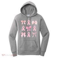 Breast Cancer Awareness Bow Ribbon Women's Hoodie thumb 0