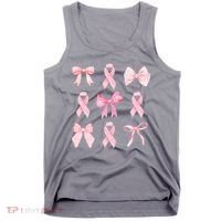Breast Cancer Awareness Bow Ribbon Tank Top thumb 0