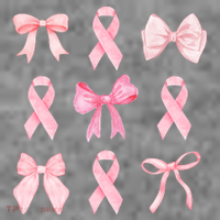 Breast Cancer Awareness Bow Ribbon Women's T-Shirt thumb 6