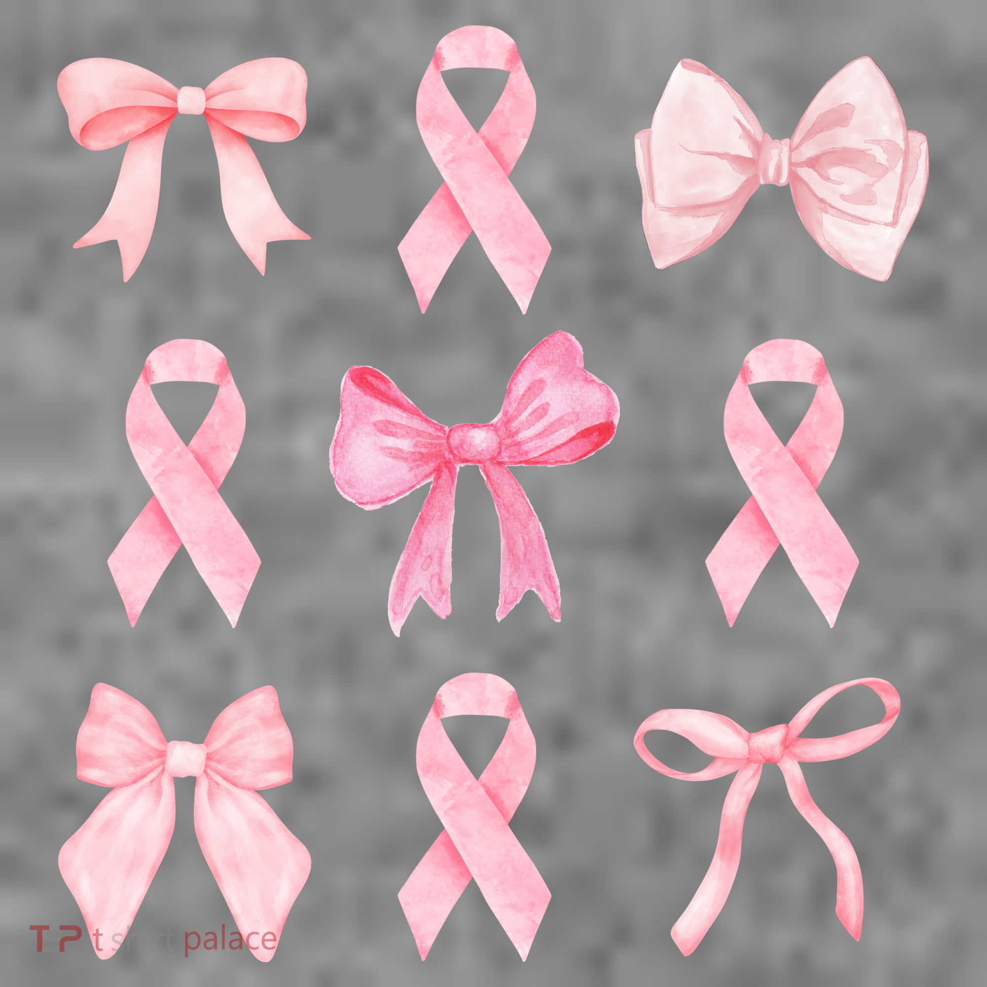 Breast Cancer Awareness Bow Ribbon Kids Sweatshirt