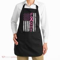 Breast Cancer Awareness American Flag Distressed Apron thumb 2