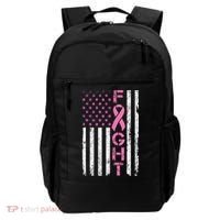 Breast Cancer Awareness American Flag Distressed Backpack thumb 0