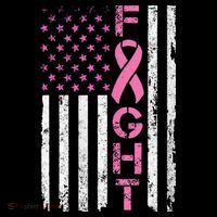 Breast Cancer Awareness American Flag Distressed Mousepad thumb 1