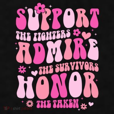 Breast Cancer Awareness Support Admire Honor Ladies PosiCharge Tri-Blend Wicking Tank