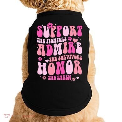 Breast Cancer Awareness Support Admire Honor Doggie Tank