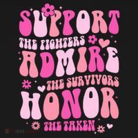 Breast Cancer Awareness Support Admire Honor USA-Made Doggie Bandana thumb 2