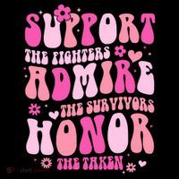 Breast Cancer Awareness Support Admire Honor Bucket Hat thumb 4
