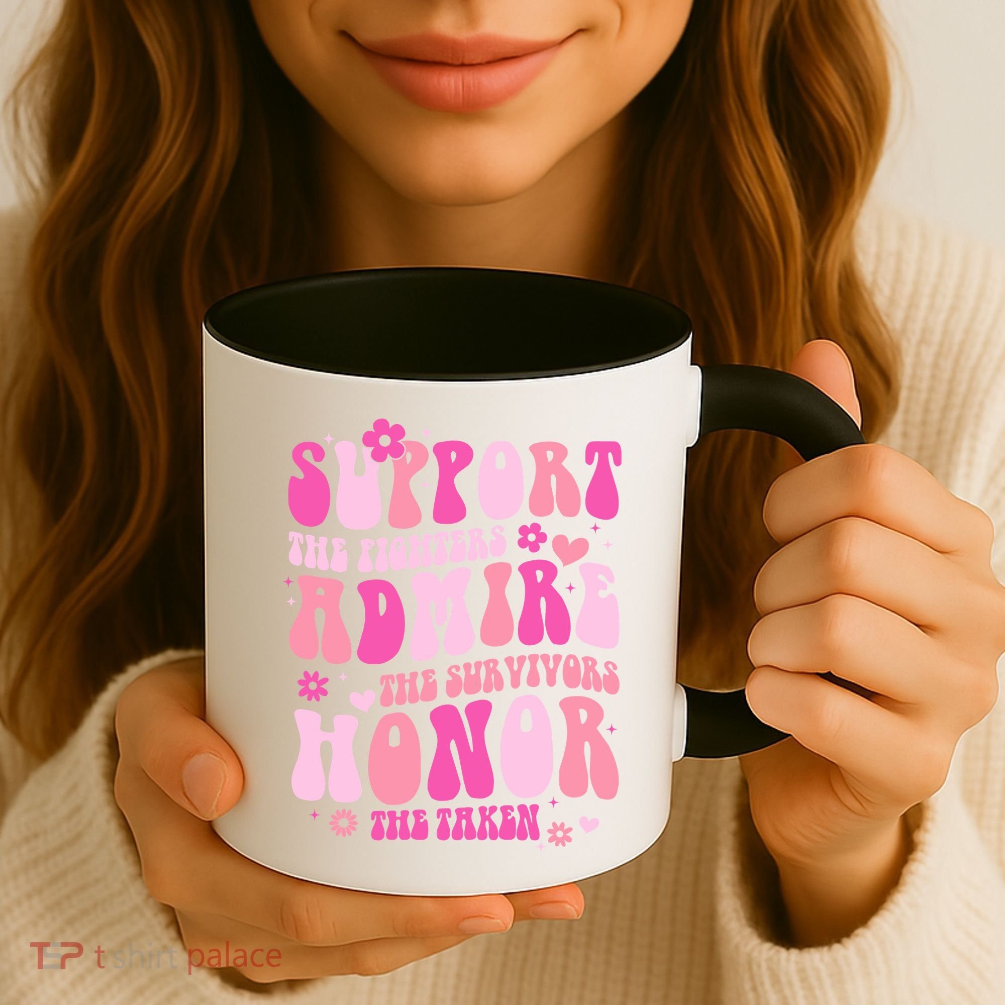 Breast Cancer Awareness Support Admire Honor Coffee Mug