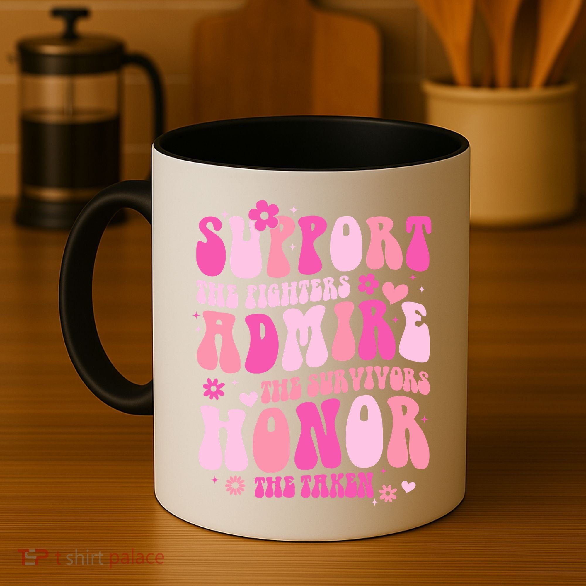 Breast Cancer Awareness Support Admire Honor Coffee Mug