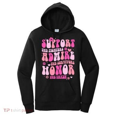 Breast Cancer Awareness Support Admire Honor Women's Hoodie