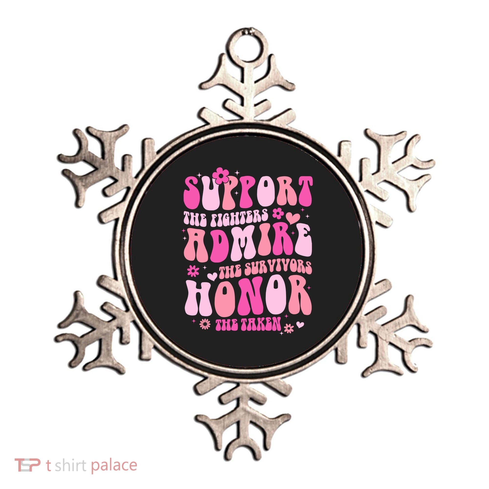 Breast Cancer Awareness Support Admire Honor Ornament