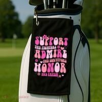 Breast Cancer Awareness Support Admire Honor Golf Towel thumb 2