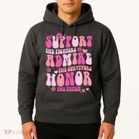 Breast Cancer Awareness Support Admire Honor Hoodie thumb 2