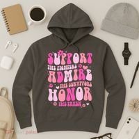 Breast Cancer Awareness Support Admire Honor Hoodie thumb 3