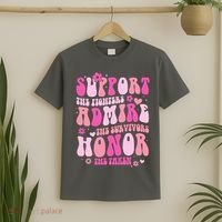 Breast Cancer Awareness Support Admire Honor T-Shirt thumb 2