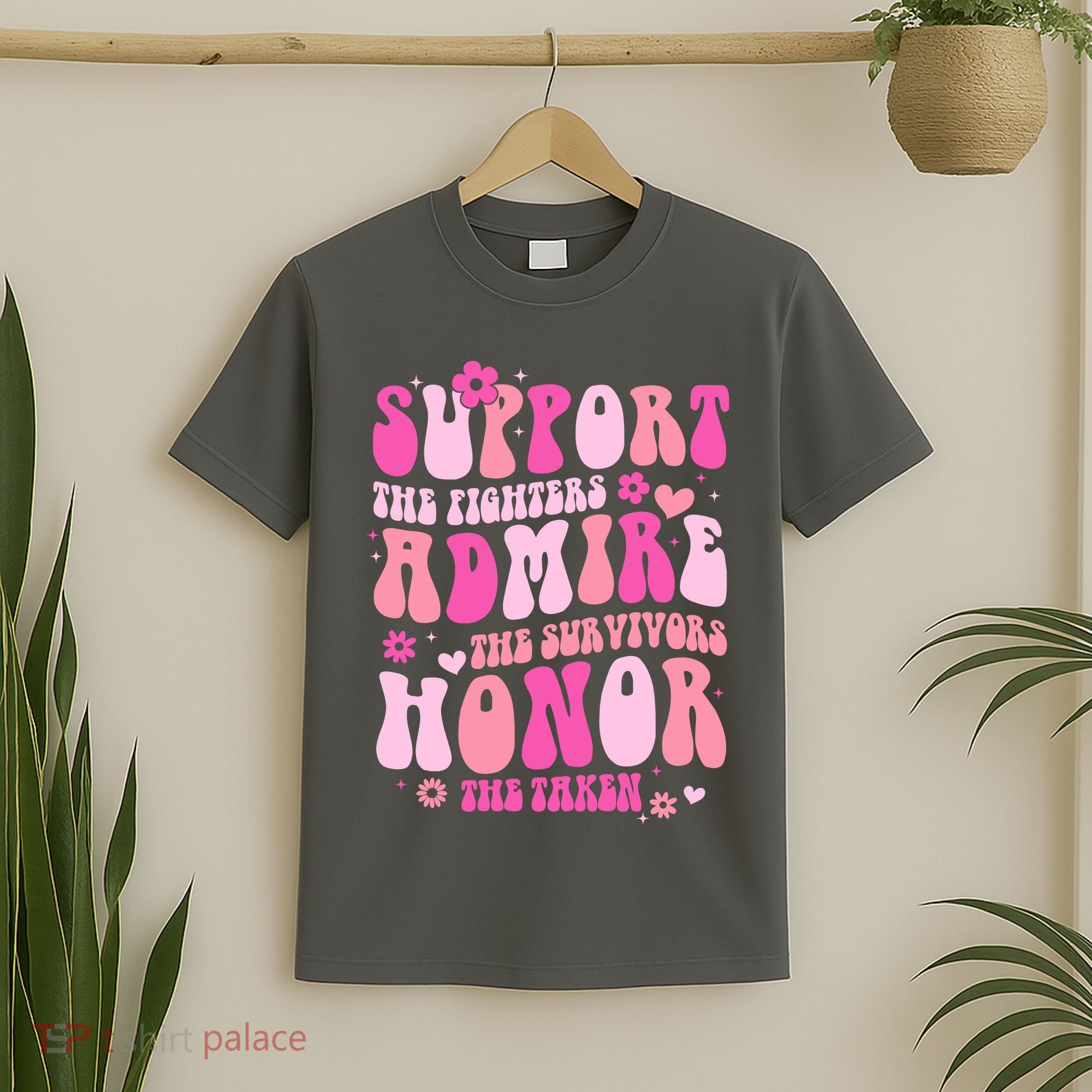 Breast Cancer Awareness Support Admire Honor T-Shirt