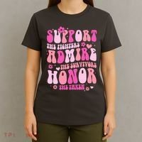 Breast Cancer Awareness Support Admire Honor T-Shirt thumb 4
