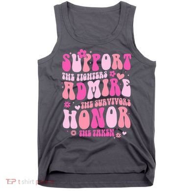 Breast Cancer Awareness Support Admire Honor Tank Top