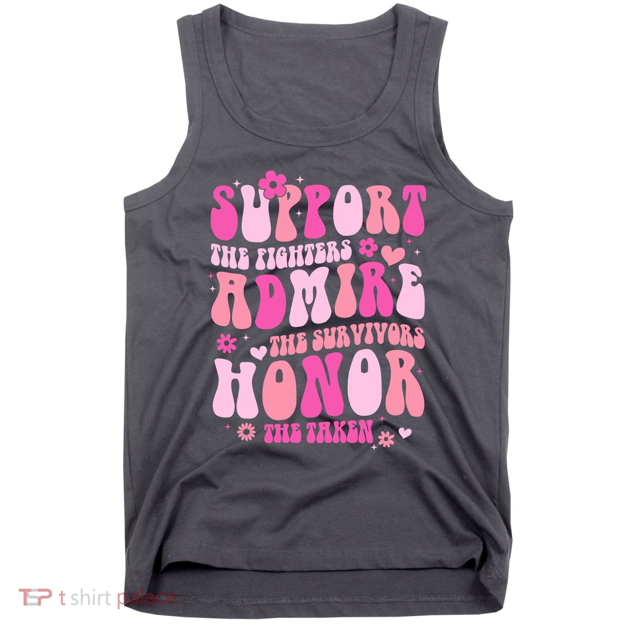 Breast Cancer Awareness Support Admire Honor Tank Top