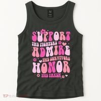 Breast Cancer Awareness Support Admire Honor Tank Top thumb 2