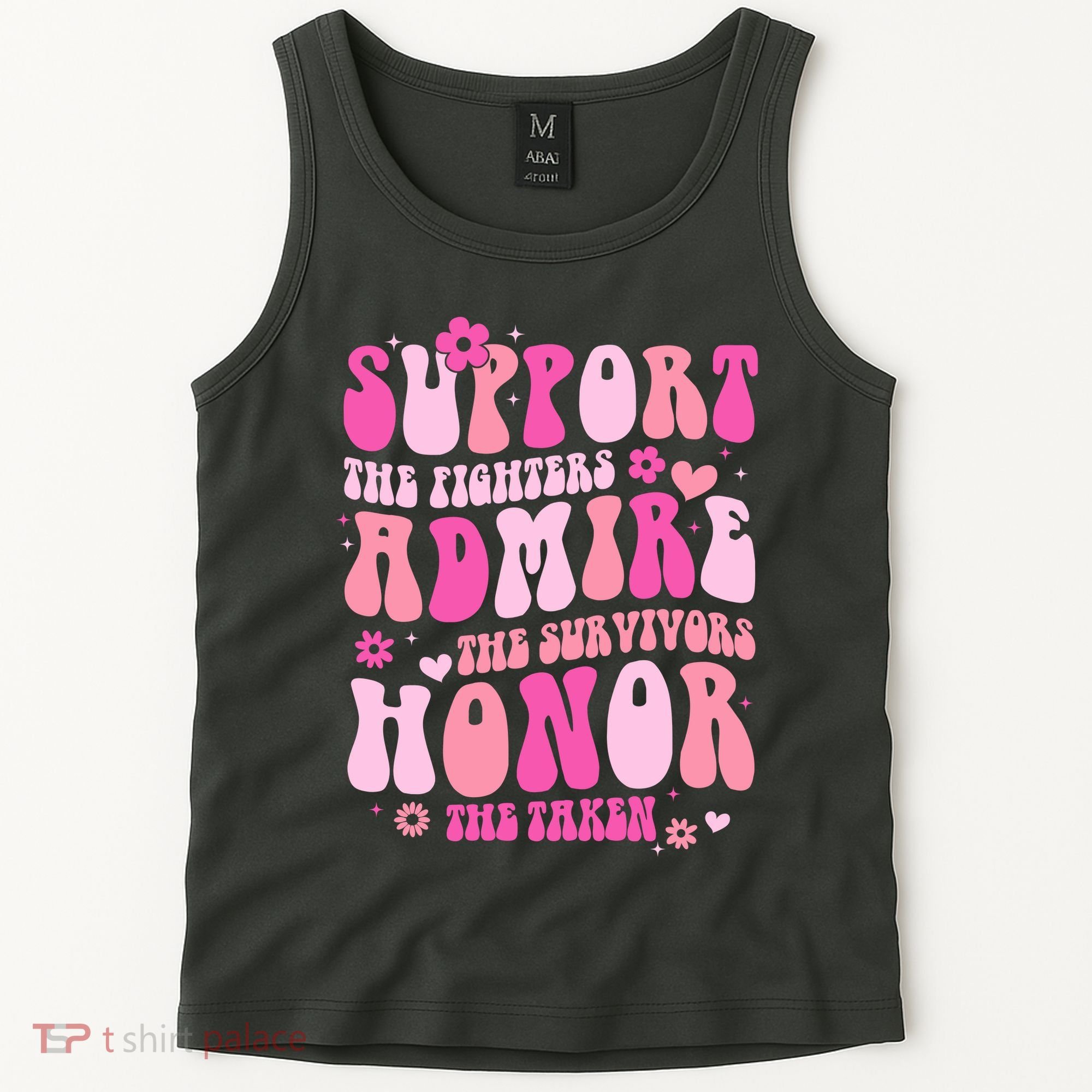 Breast Cancer Awareness Support Admire Honor Tank Top