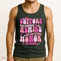Breast Cancer Awareness Support Admire Honor Tank Top thumb 3