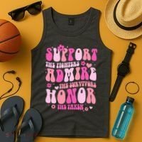 Breast Cancer Awareness Support Admire Honor Tank Top thumb 4