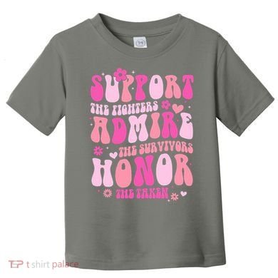 Breast Cancer Awareness Support Admire Honor Toddler T-Shirt