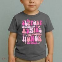 Breast Cancer Awareness Support Admire Honor Toddler T-Shirt thumb 2