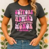 Breast Cancer Awareness Support Admire Honor Women's T-Shirt thumb 2