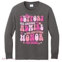 Breast Cancer Awareness Support Admire Honor Kids Long Sleeve Shirt thumb 0