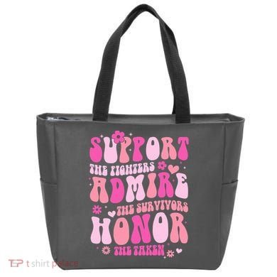 Breast Cancer Awareness Support Admire Honor Tote Bag