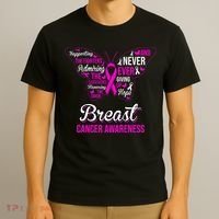 Breast Cancer Awareness Pink Butterfly Ribbon Quotes T-Shirt thumb 3