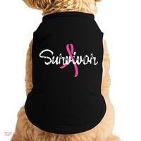 Breast Cancer Awareness Survivor Pink Ribbon Gift Doggie Tank thumb 0