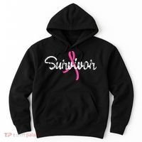 Breast Cancer Awareness Survivor Pink Ribbon Gift Hoodie thumb 0