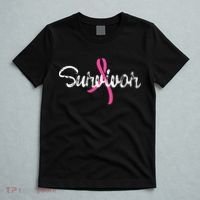 Breast Cancer Awareness Survivor Pink Ribbon Gift T-Shirt thumb 5