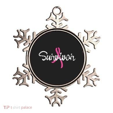 Breast Cancer Awareness Survivor Pink Ribbon Gift Ornament
