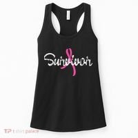 Breast Cancer Awareness Survivor Pink Ribbon Gift Women's Tank Top thumb 0