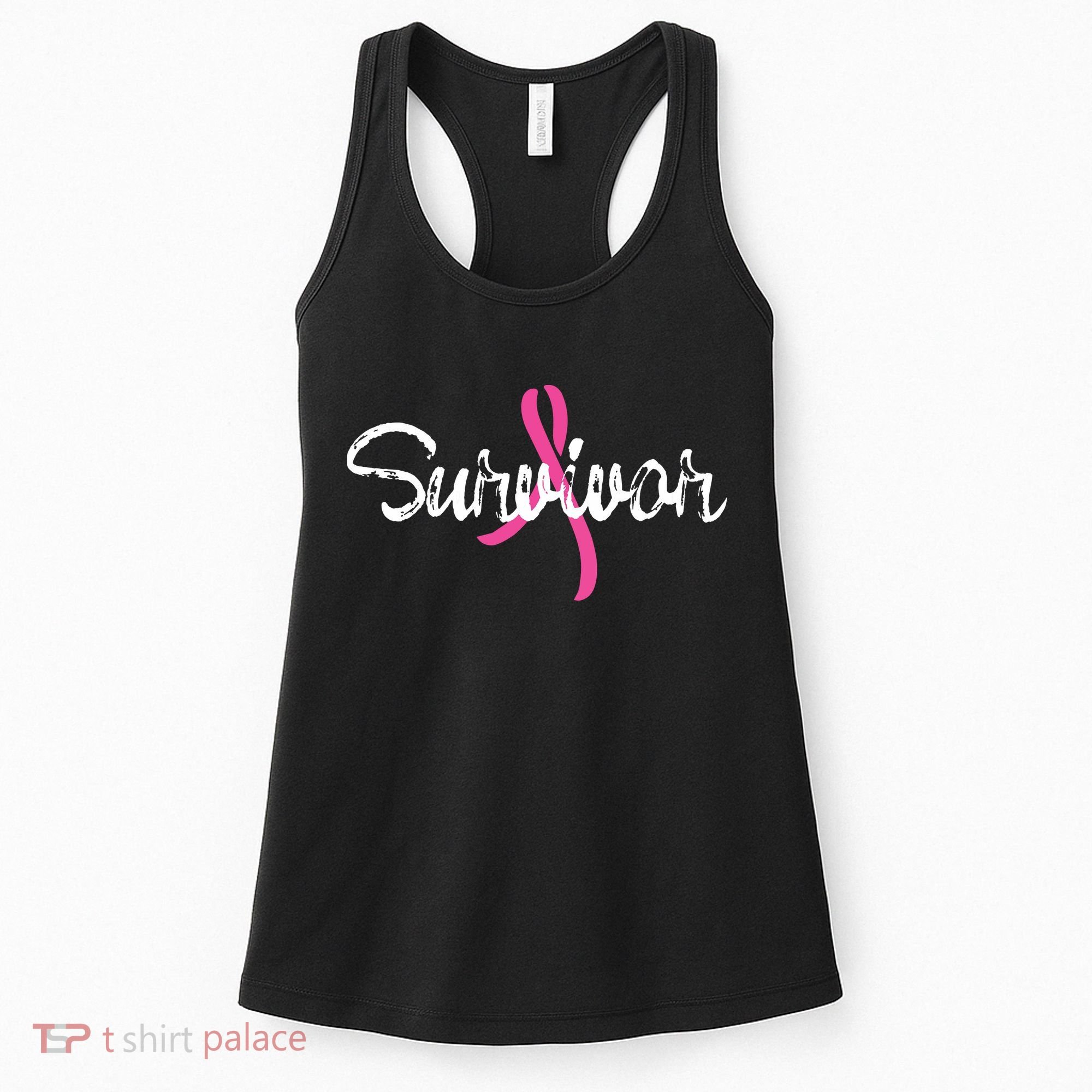 Breast Cancer Awareness Survivor Pink Ribbon Gift Women's Tank Top