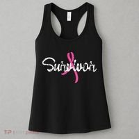 Breast Cancer Awareness Survivor Pink Ribbon Gift Women's Tank Top thumb 3