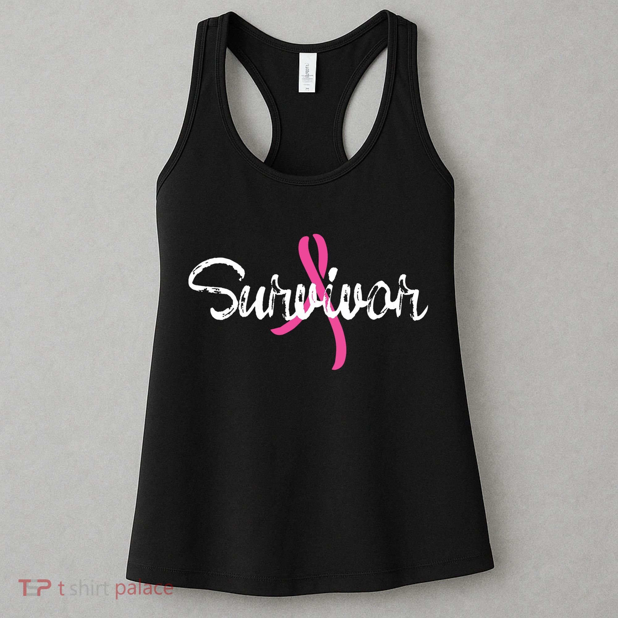 Breast Cancer Awareness Survivor Pink Ribbon Gift Women's Tank Top