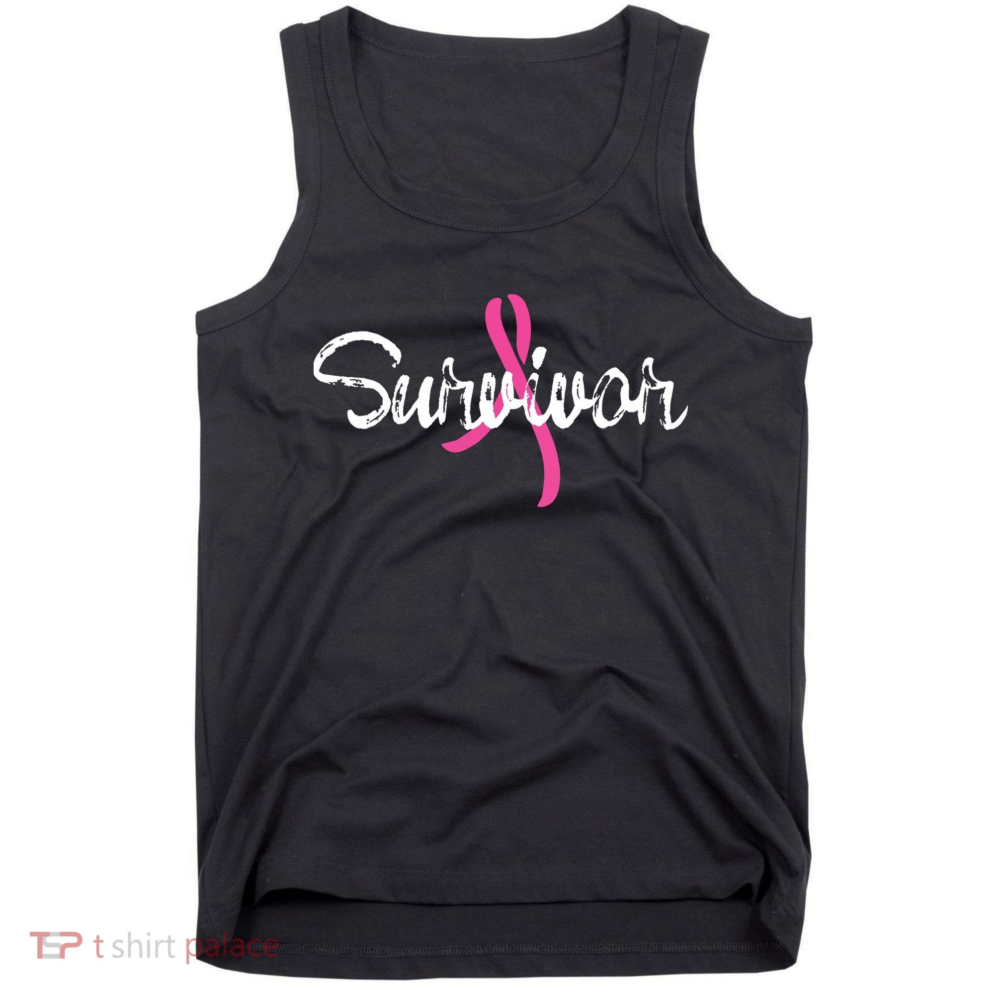 Breast Cancer Awareness Survivor Pink Ribbon Gift Tank Top