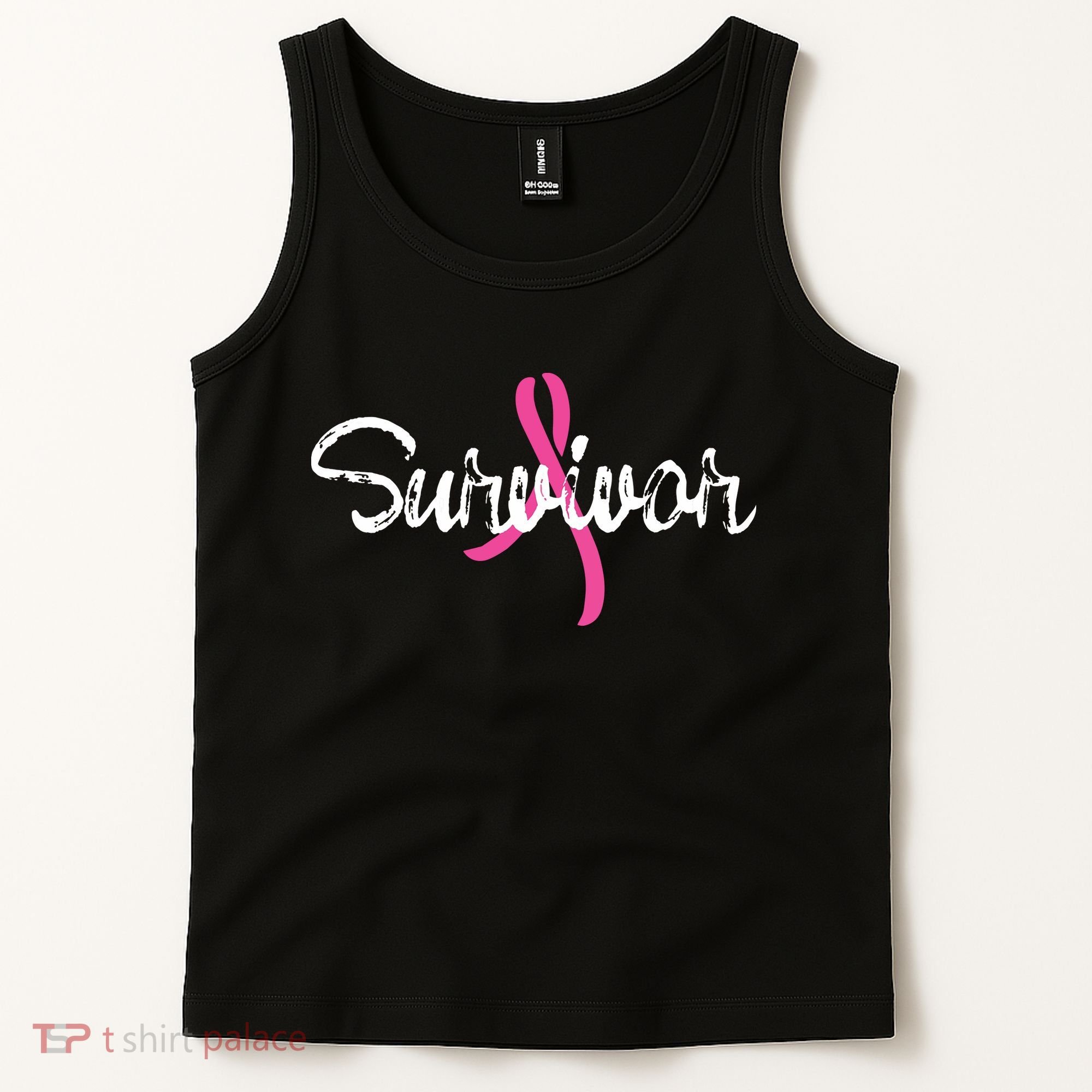 Breast Cancer Awareness Survivor Pink Ribbon Gift Tank Top