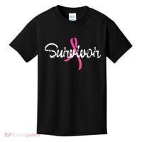 Breast Cancer Awareness Survivor Pink Ribbon Gift Kids T-Shirt thumb 0