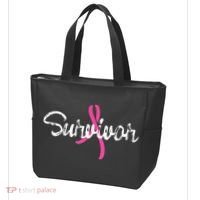 Breast Cancer Awareness Survivor Pink Ribbon Gift Tote Bag thumb 3