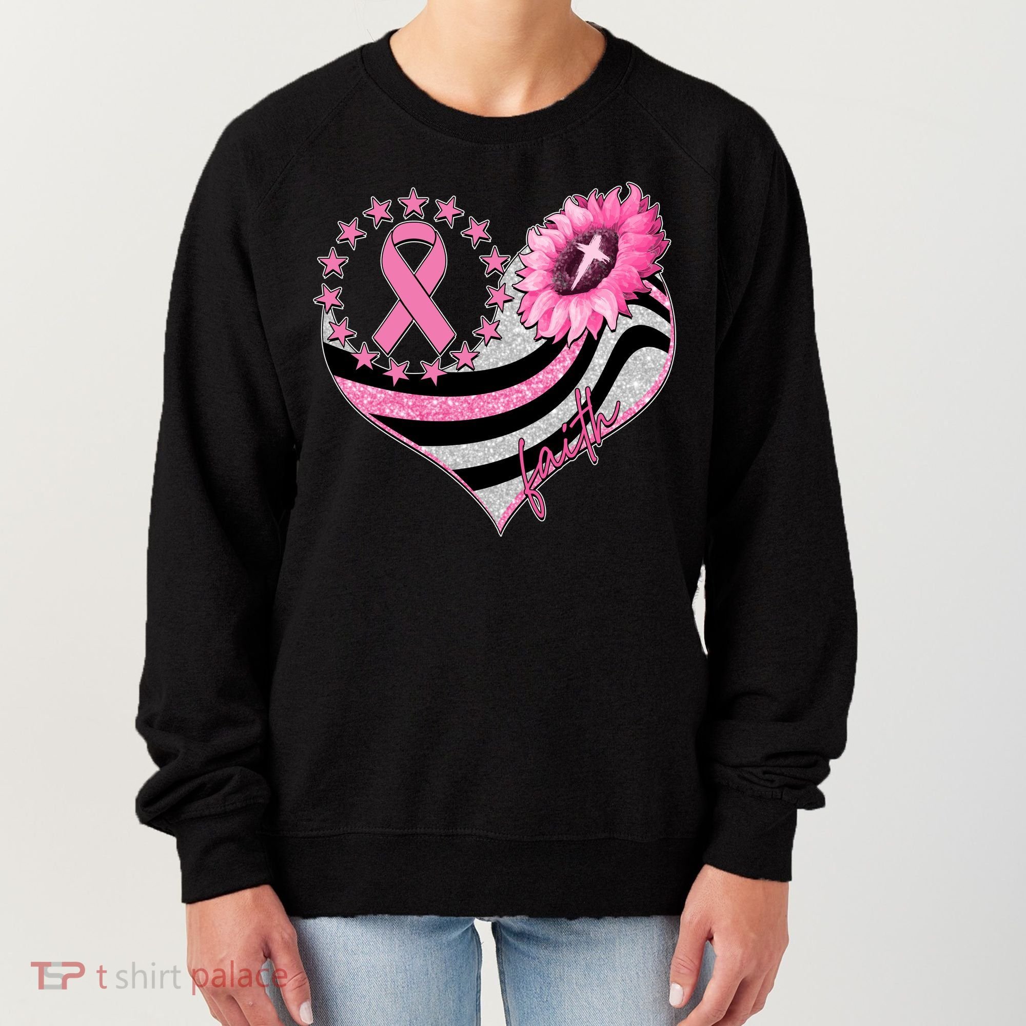 Breast Cancer Awareness Faith Women's Sweatshirt